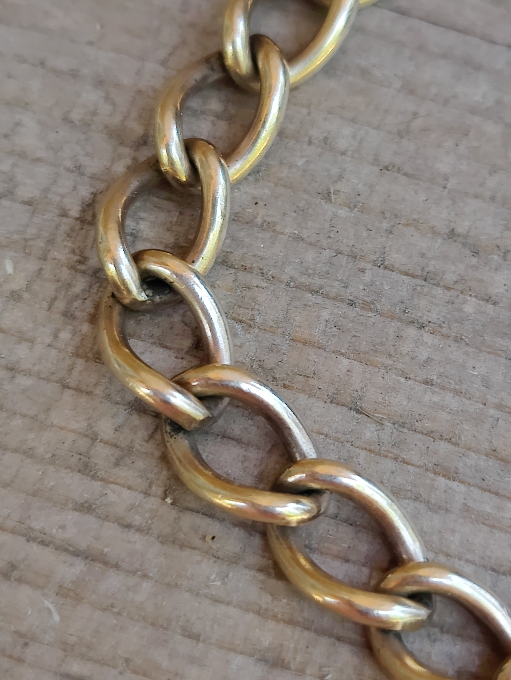 Antique Edwardian 12k GF chain Link Bracelet - Picture 3 of 8